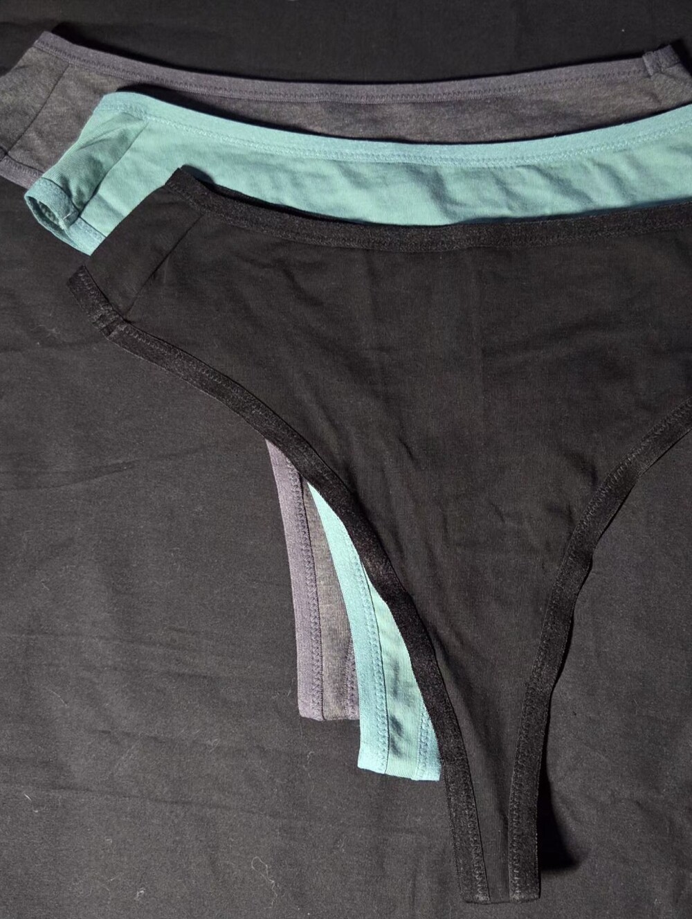 NWOT- Pact Organic 3-Pack Set - Black, Teal, Gray